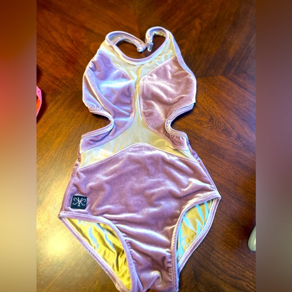 Kandi Kouture Lavender Velvet Leotard